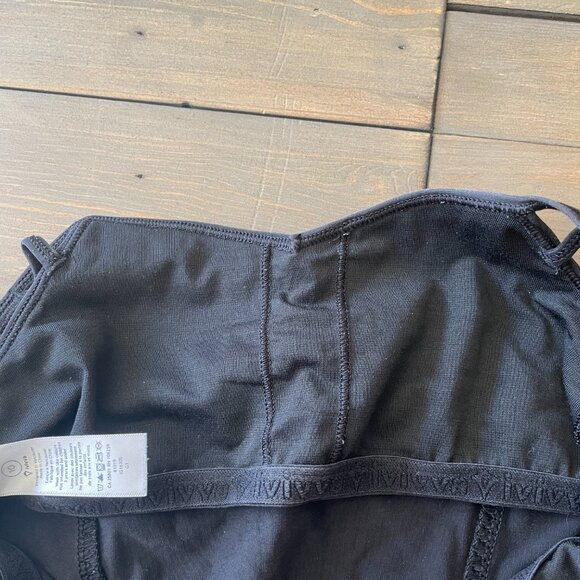 Ivivva By Lululemon Pulse On Pointe Leotard Dance Solid Black Girls size 10 - Picture 3 of 4